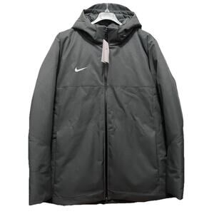 Nike 550 Down Hooded Parka Winter Coat Dark Gray Men's Size 3XL DJ6526-060 NWT